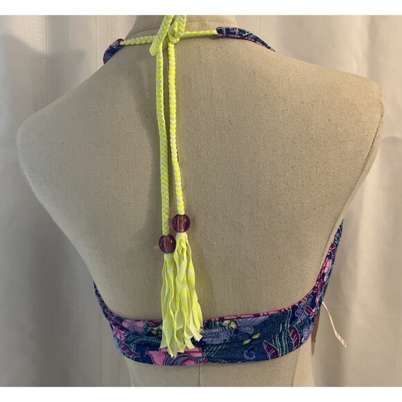 Victoria’s Secret REVERSIBLE Lace up Strappy BALI L+GEO KNOCKOUT M/L SWIM SUIT - Picture 9 of 13